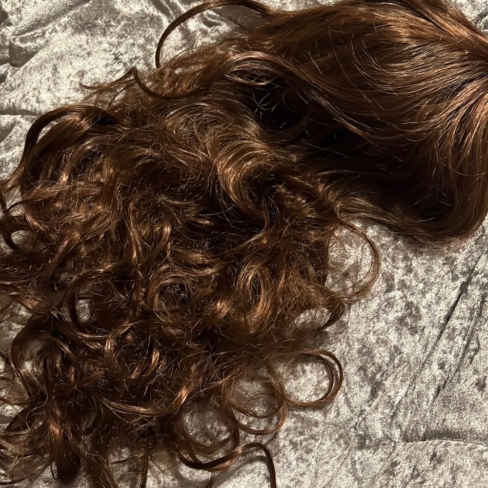 22 inch Brown synthetic wig